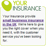 Your Insurance provide small business insurance in the UK
